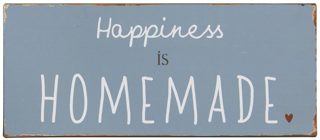 Plaque métal HAPPINESS IS HOMEMADE